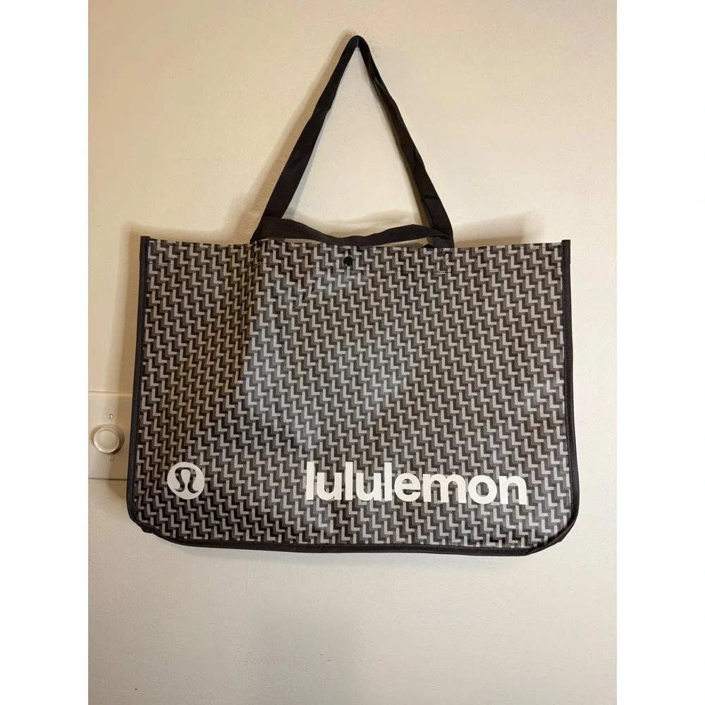 Lululemon Large Reusable Jacquard Tote Double Handle